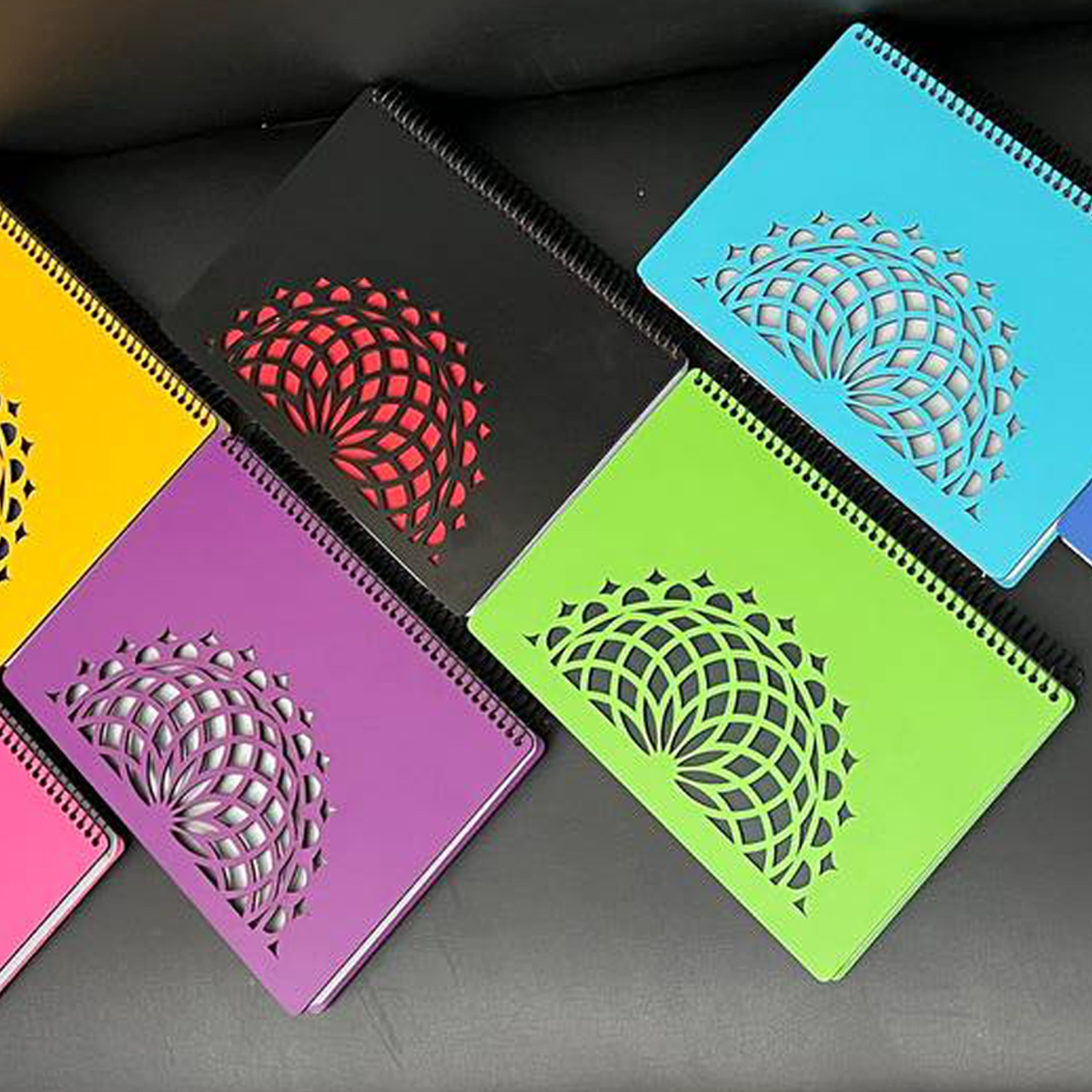 Multicolor wooden notebook